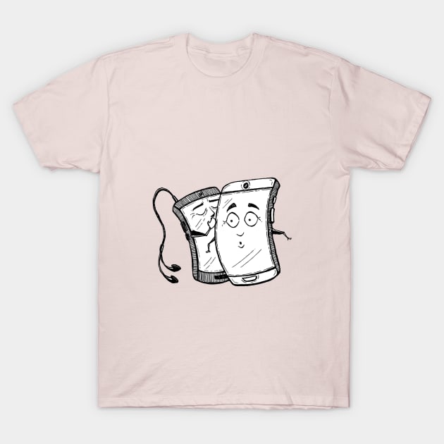 Phone Chat T-Shirt by The Ordinary Artist